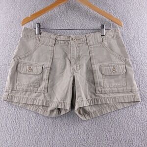 Cabela's 7 Pocket Hike Cargo‎ Shorts Khaki Tan Women's Size 10 Hiking Outdoor